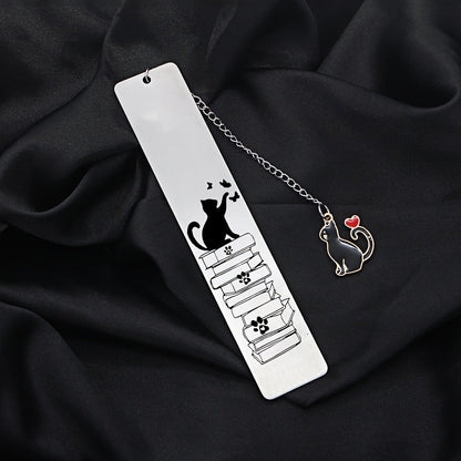 Cat & Books Bookmark