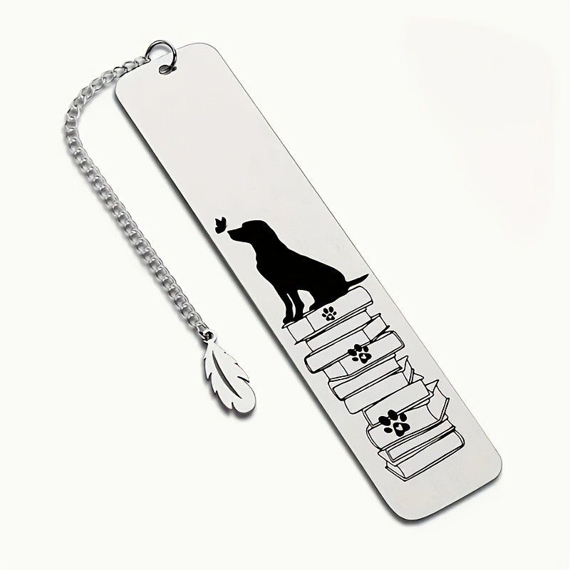 Dog & Books Bookmark