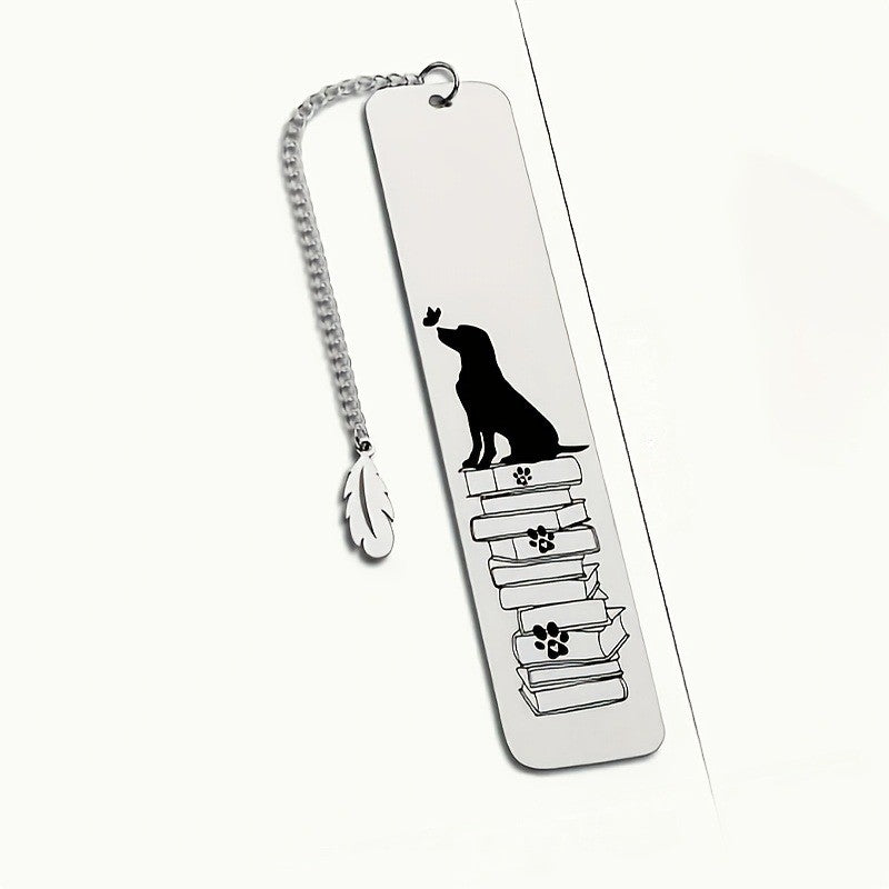 Dog & Books Bookmark