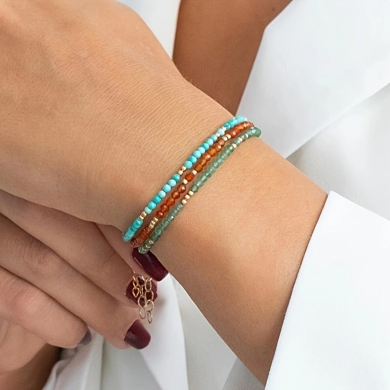 Turquoise Faceted Bead Bracelet
