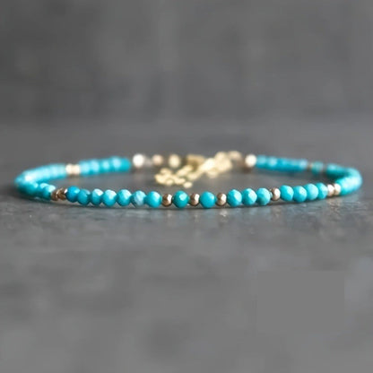 Turquoise Faceted Bead Bracelet