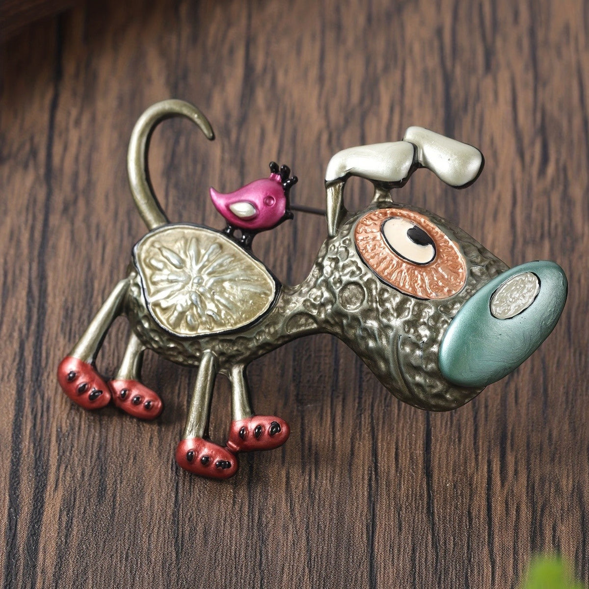 Whimsical Dog Brooch