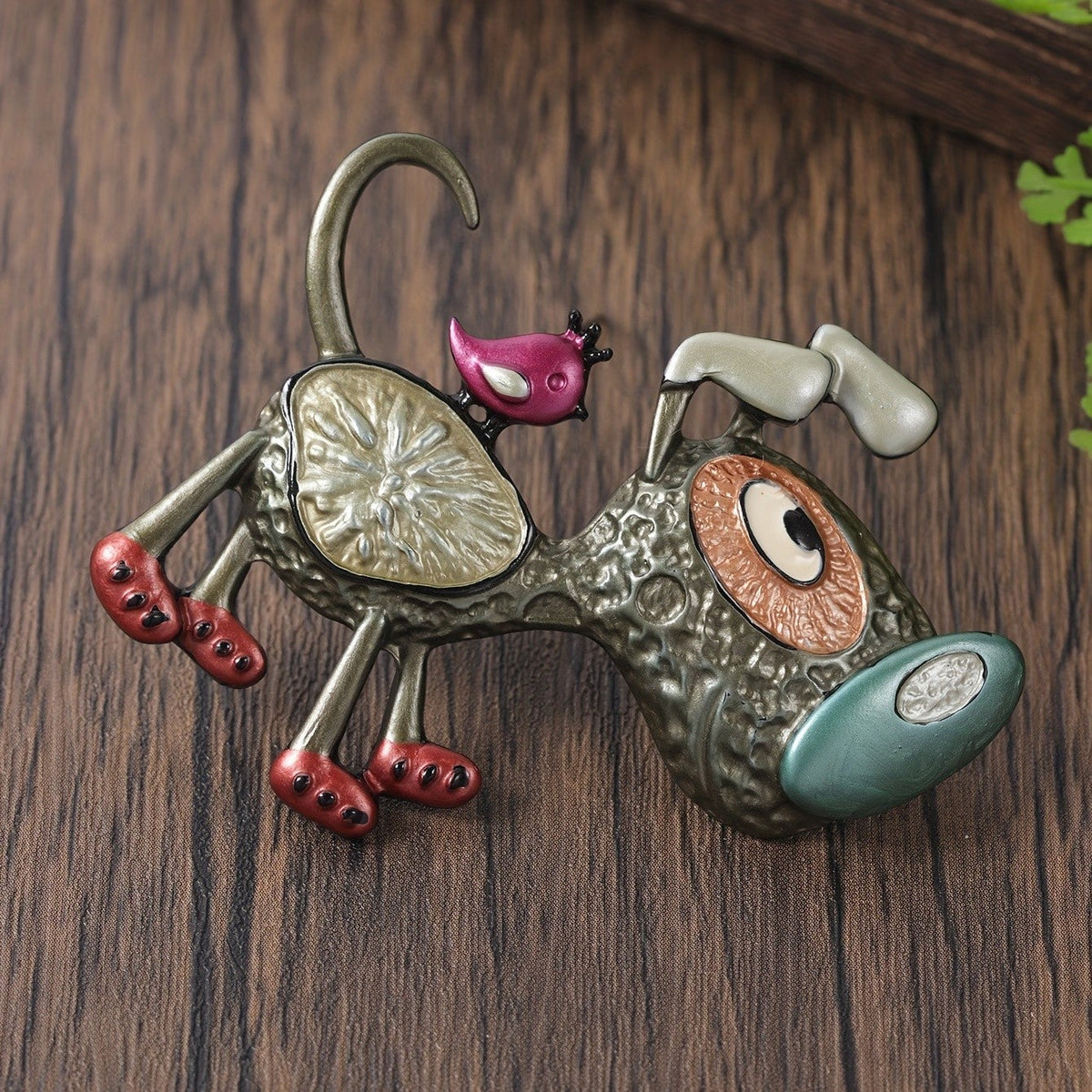 Whimsical Dog Brooch