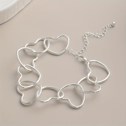 Open Heart Circle Bracelet