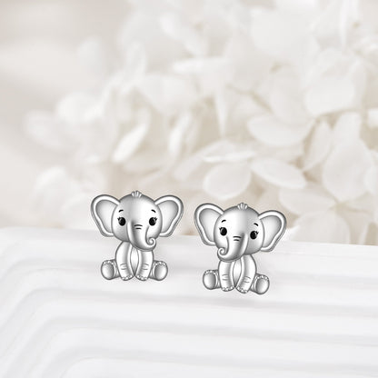 Cute Elephant Stud Earrings