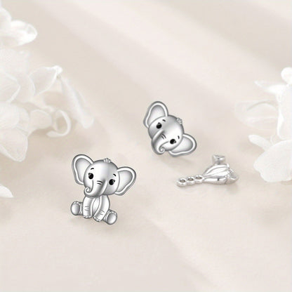 Cute Elephant Stud Earrings