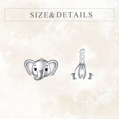 Cute Elephant Stud Earrings