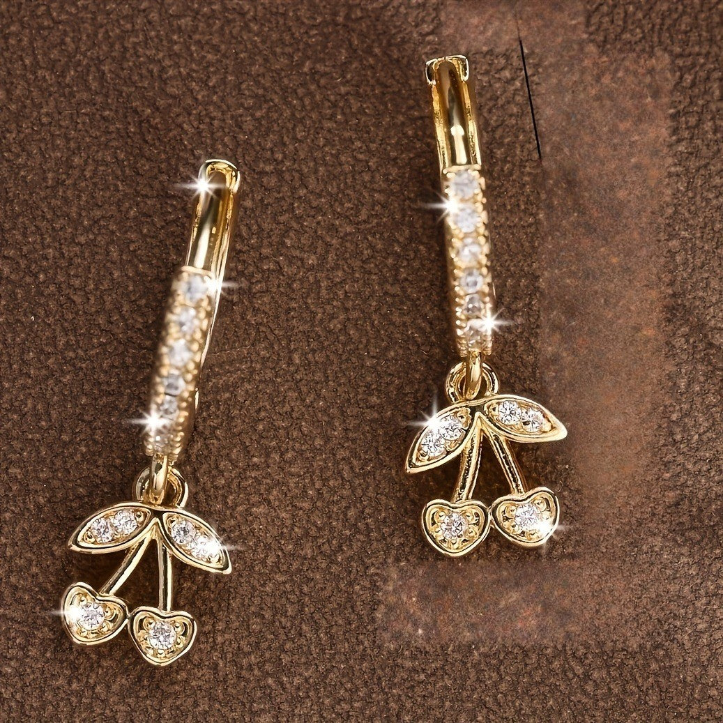 Cherry Drop Earrings