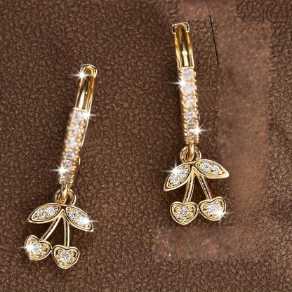 Cherry Drop Earrings