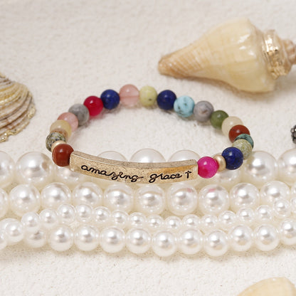 Amazing Grace Multicolor Stone Bracelet