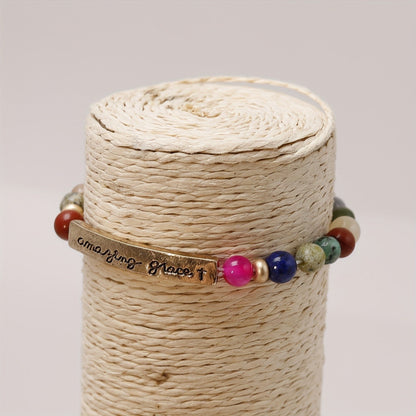 Amazing Grace Multicolor Stone Bracelet