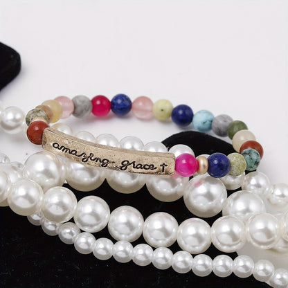 Amazing Grace Multicolor Stone Bracelet