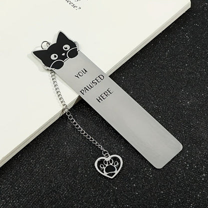 Cat Face & Paw Bookmark