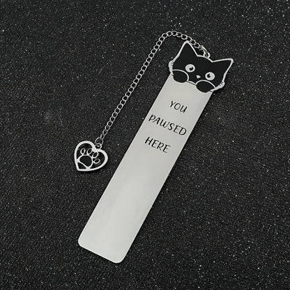 Cat Face & Paw Bookmark