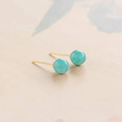 Turquoise Sphere Stud Earrings