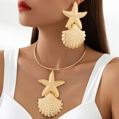 Starfish & Shell Jewelry Set