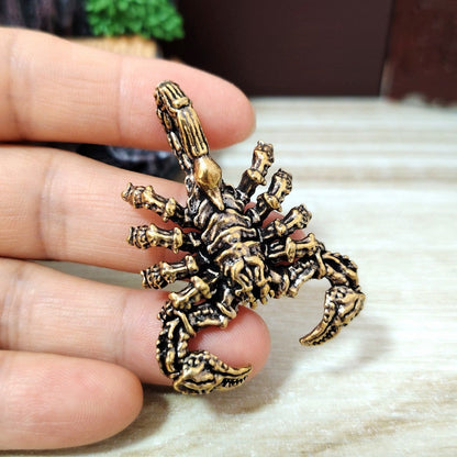 Antique Brass Scorpion Figurine