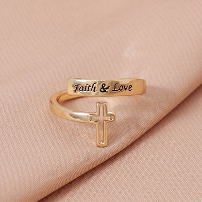 Faith & Love Cross Ring