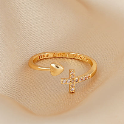 Faith & Love Cross Ring