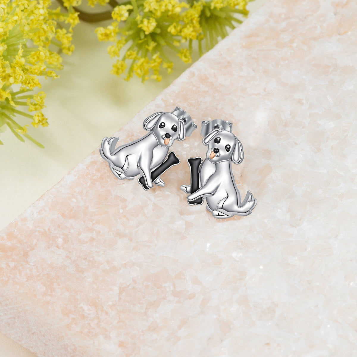 Labrador Dog Stud Earrings