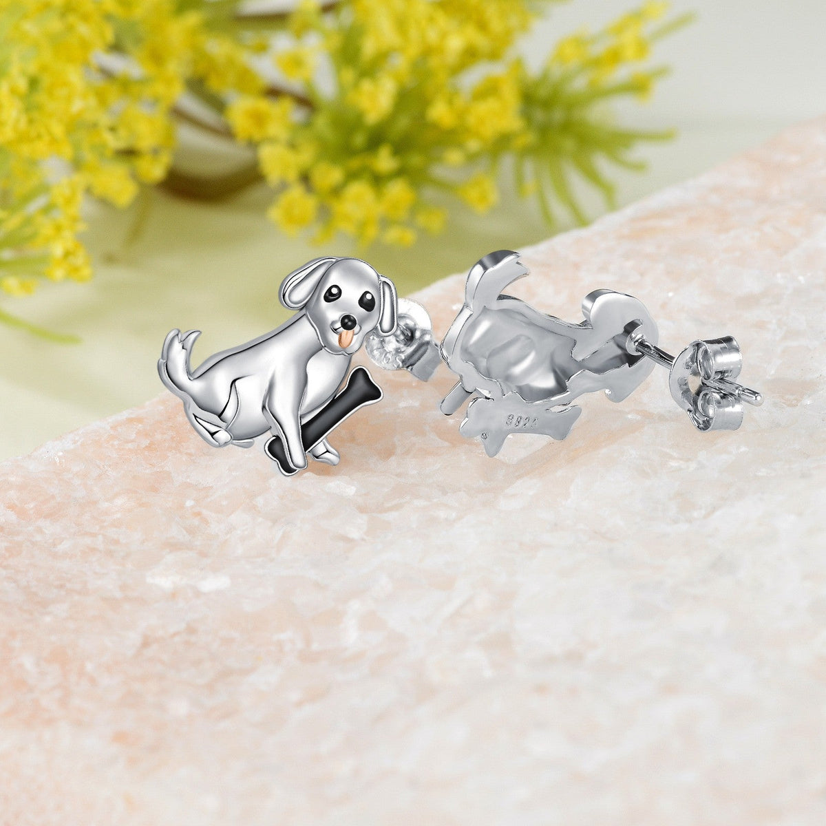 Labrador Dog Stud Earrings