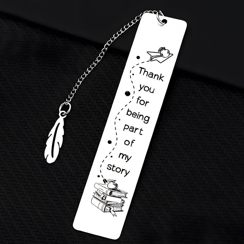 Feather & Book Bookmark