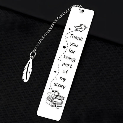 Feather & Book Bookmark