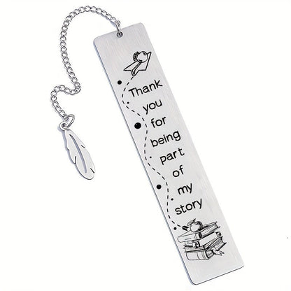 Feather & Book Bookmark