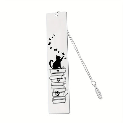 Cat & Butterfly Stack Bookmark