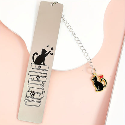 Cat Reading Quote Bookmark