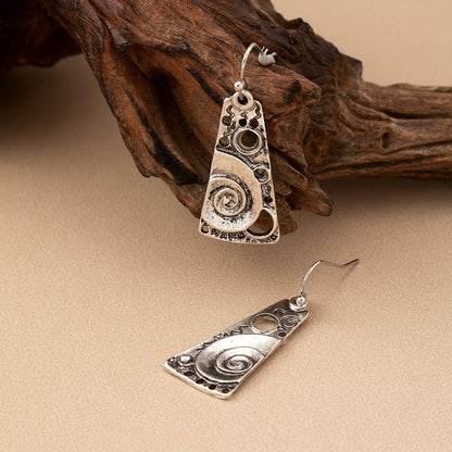 Spiral Cutout Drop Earrings
