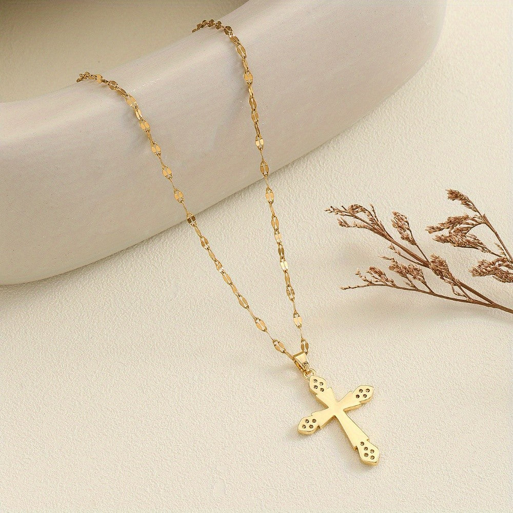 Crystal Cross Necklace