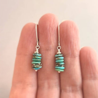 Stacked Turquoise Drop Earrings