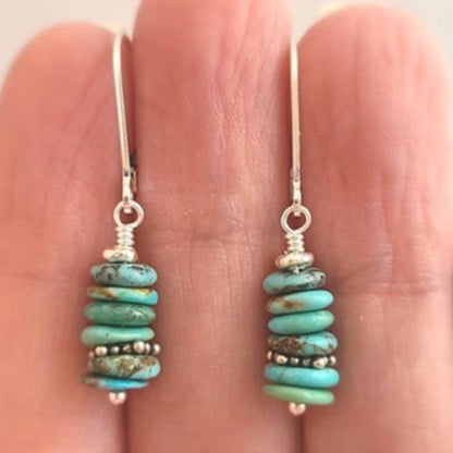 Stacked Turquoise Drop Earrings