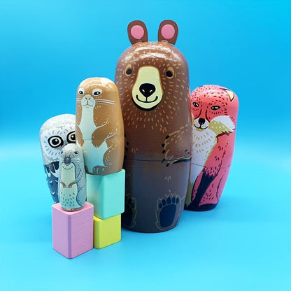 Woodland Animal Nesting Doll Set