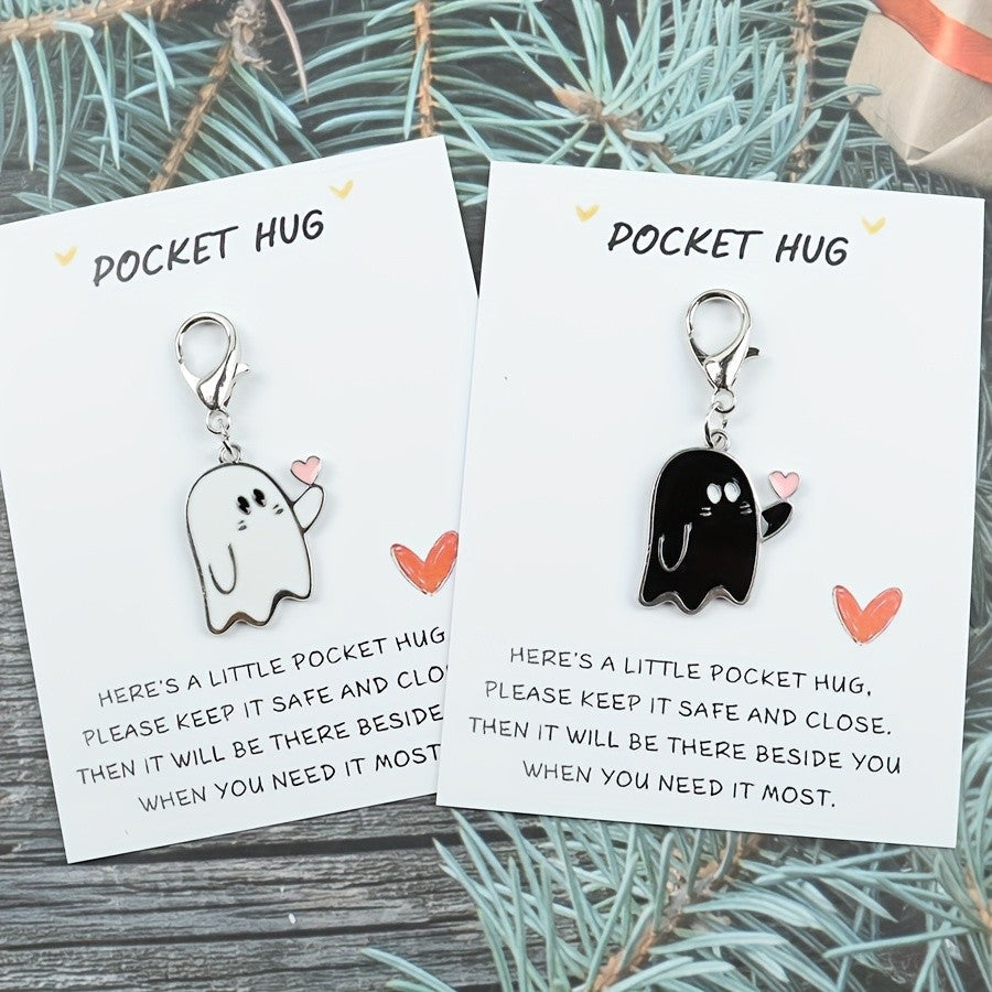 Ghost Pocket Hug Keychain