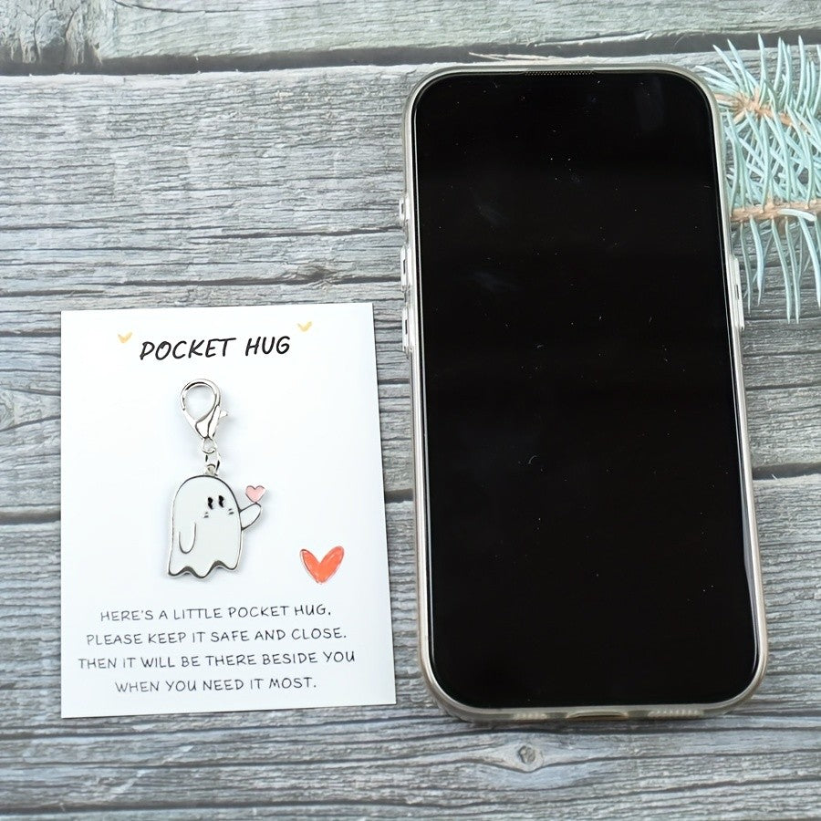 Ghost Pocket Hug Keychain