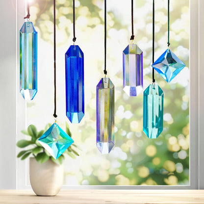 Faceted Crystal Prism Suncatcher