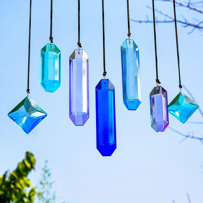 Faceted Crystal Prism Suncatcher