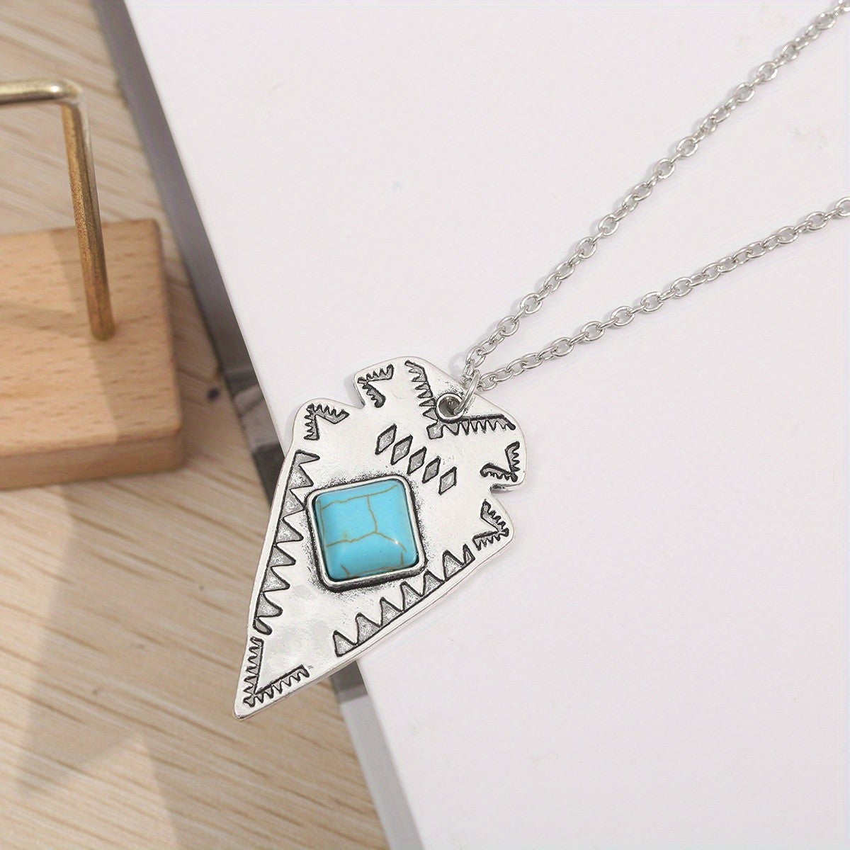 Turquoise Arrowhead Necklace