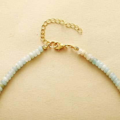 Amazonite Bead Drop Necklace