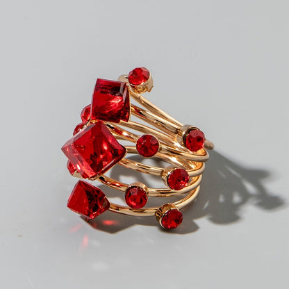 Multicolor Gemstone Stackable Ring Set