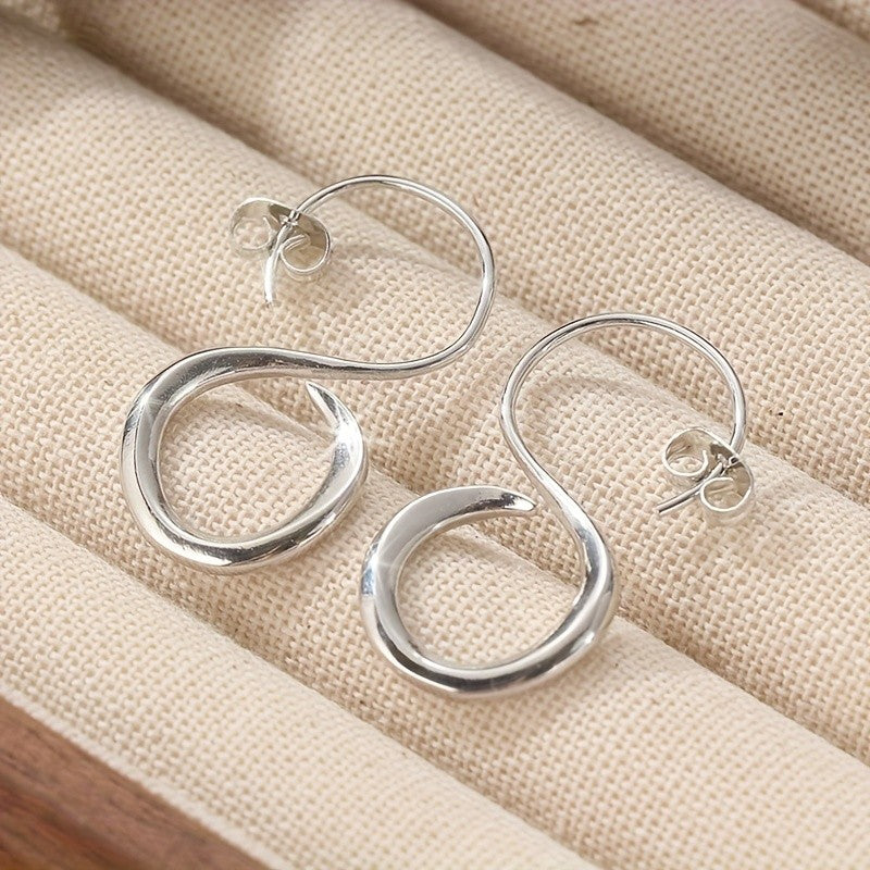 Sculptural Open Loop Earrings