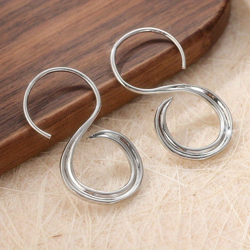 Sculptural Open Loop Earrings