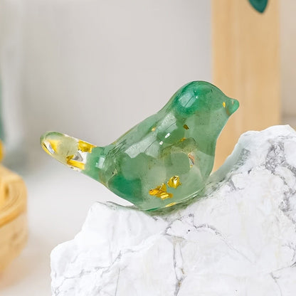 Turquoise Crushed Stone Bird