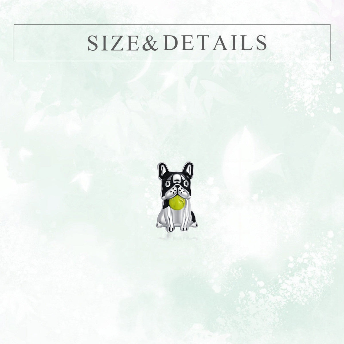 Black Dog Stud Earrings
