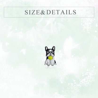 Black Dog Stud Earrings