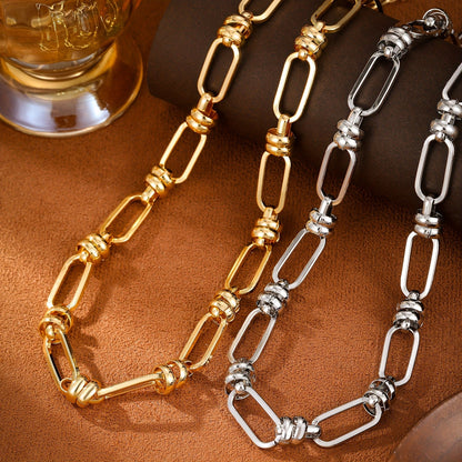 Chunky Oval Link Necklace