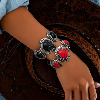 Turquoise Stone Cuff Bracelet