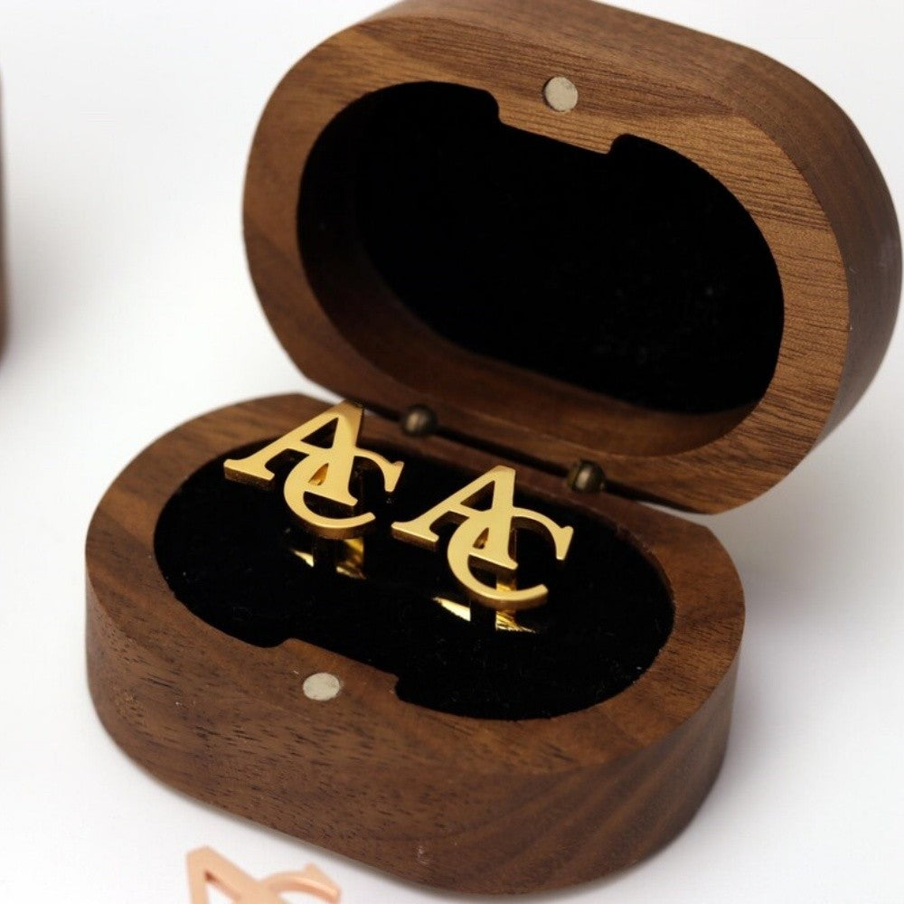 Personalized Initial Cufflinks